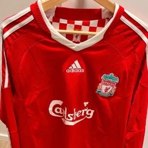 Liverpool 07/08 Long Sleeve Torres #9 kit (M)